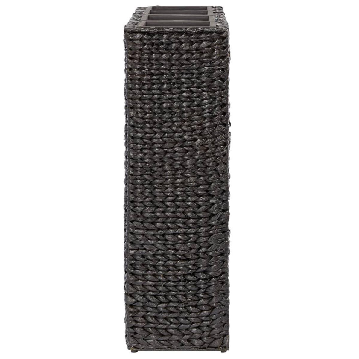 VIDAXL Lit sureleve avec 4 pots Jacinthe d'eau Noir