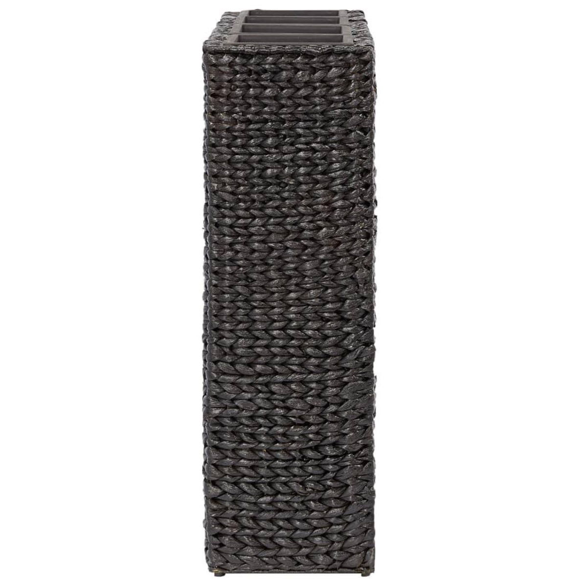 VIDAXL Lit sureleve avec 4 pots Jacinthe d'eau Noir