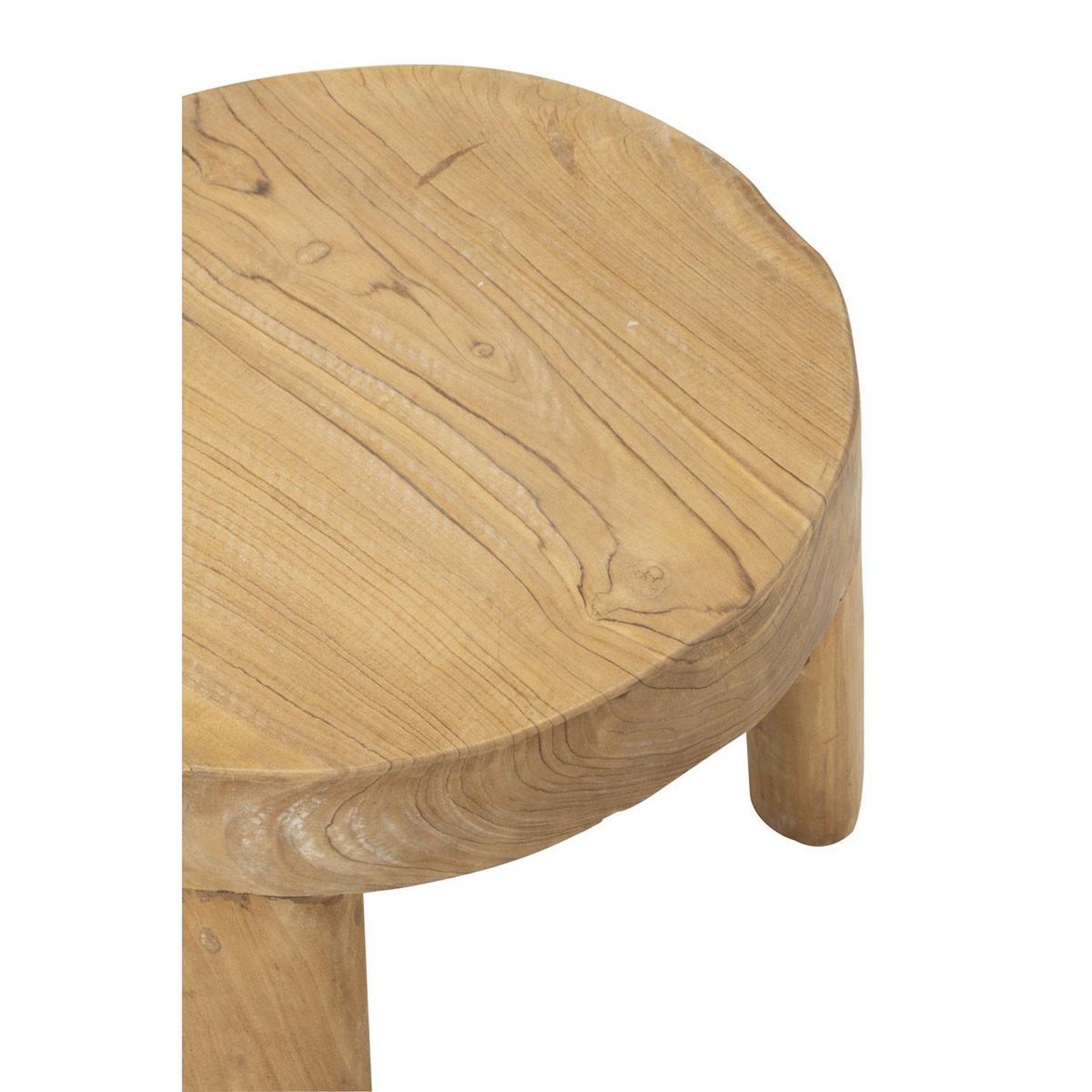 Voir la diapositive 4 : J-LINE Lot de 2 Tables Basses  Tek  50cm Naturel