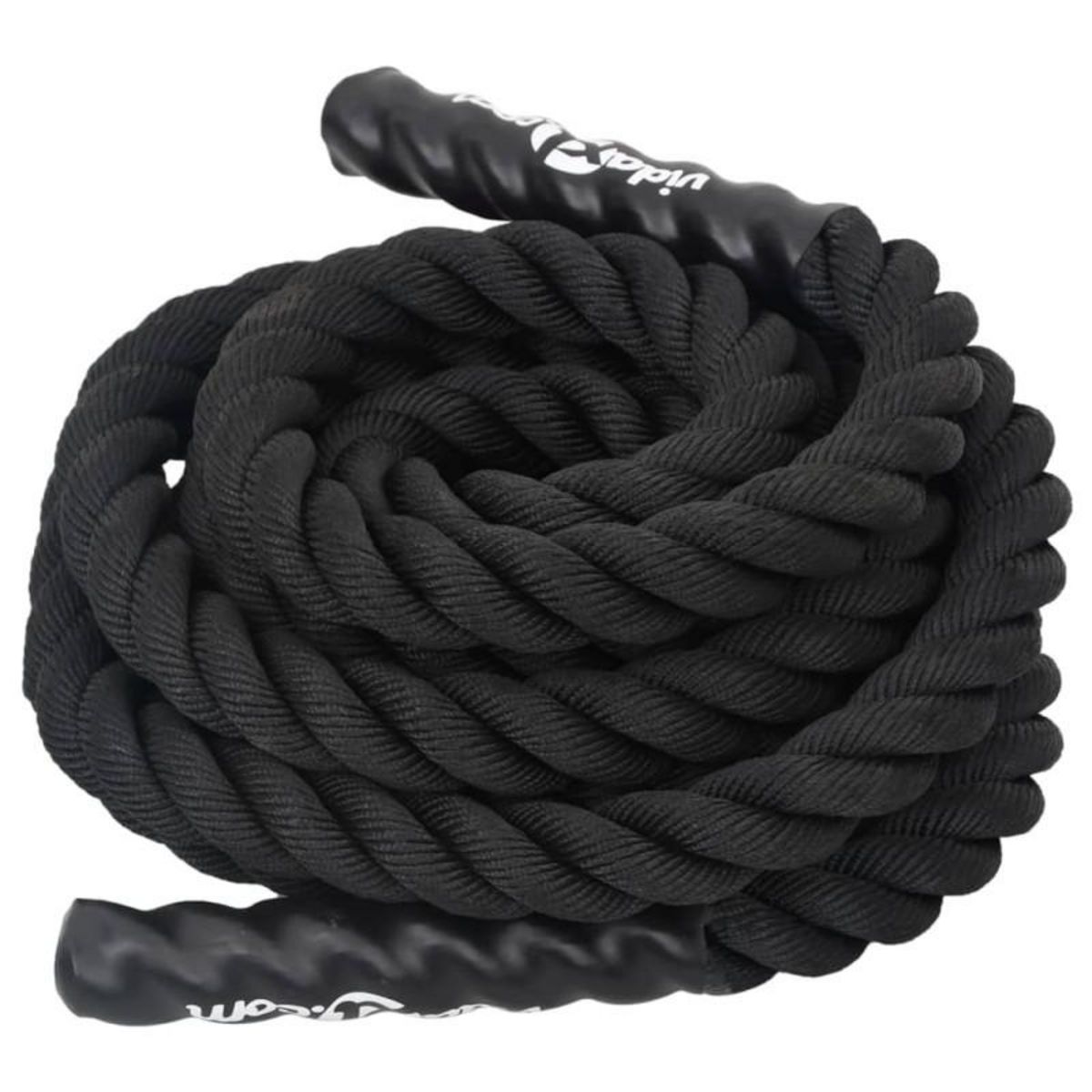 VIDAXL Corde de combat noir 9 m 6,8 kg polyester