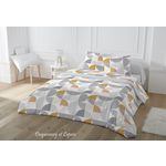 Home collection Parure de couette 3 pcs 240x220cm 100% coton 51 fils jacome