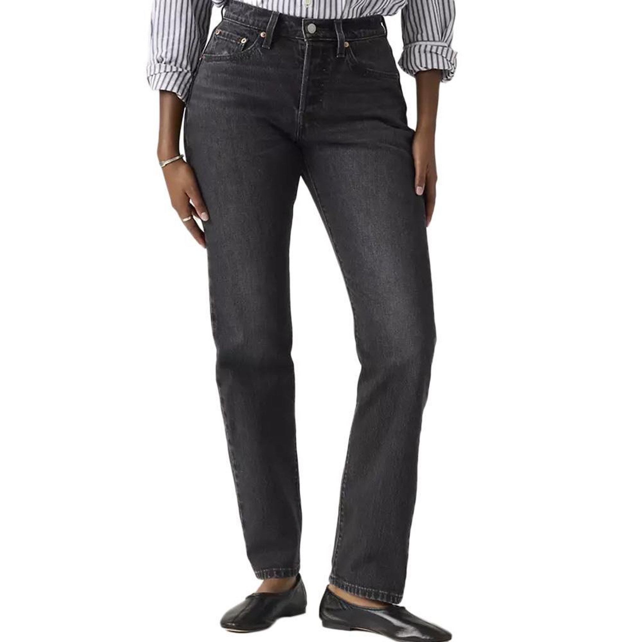 Levi's 501 Jean Noir Femme Levi's Indigo Curve. Coloris disponibles : Noir