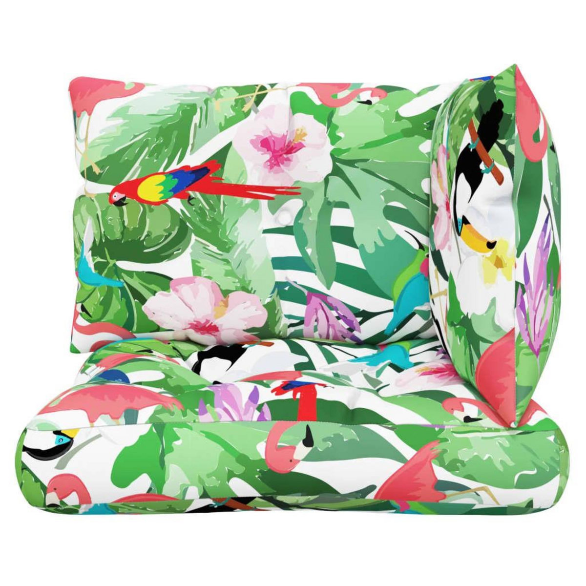 VIDAXL Coussins de palette lot de 3 multicolore tissu Oxford