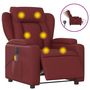 Voir la diapositive 2 : VIDAXL Fauteuil de massage inclinable electrique rouge bordeaux
