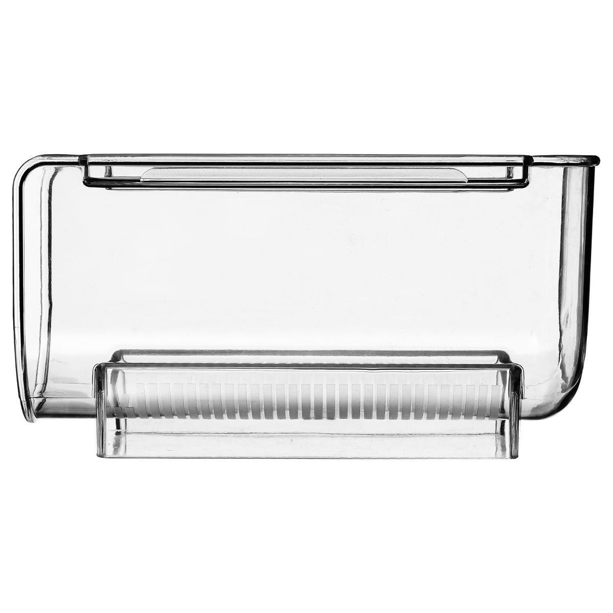 Voir la diapositive 2 : FIVE Bac de rangement bouteille vin  frigo  20cm transparent
