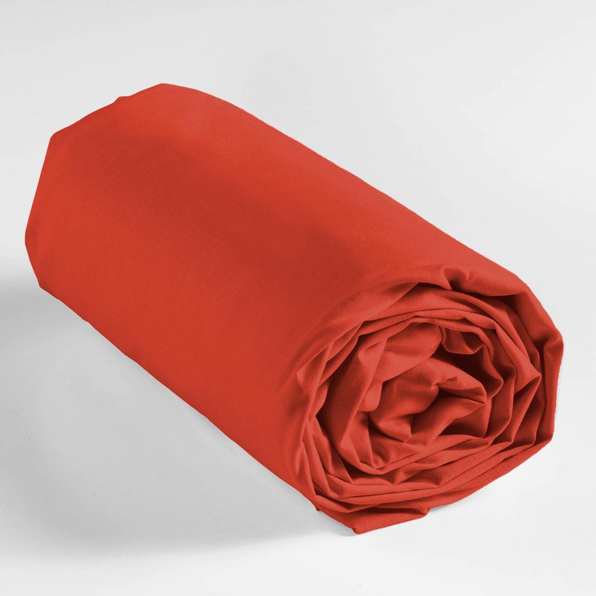 Voir la diapositive 3 : Douceur d'Intérieur Drap housse  lina  180x200cm paprika