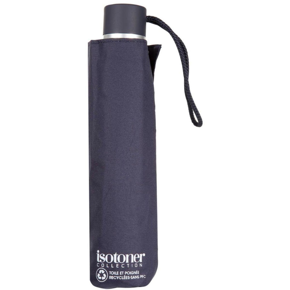 ISOTONER Parapluie 3 sections acier Marine