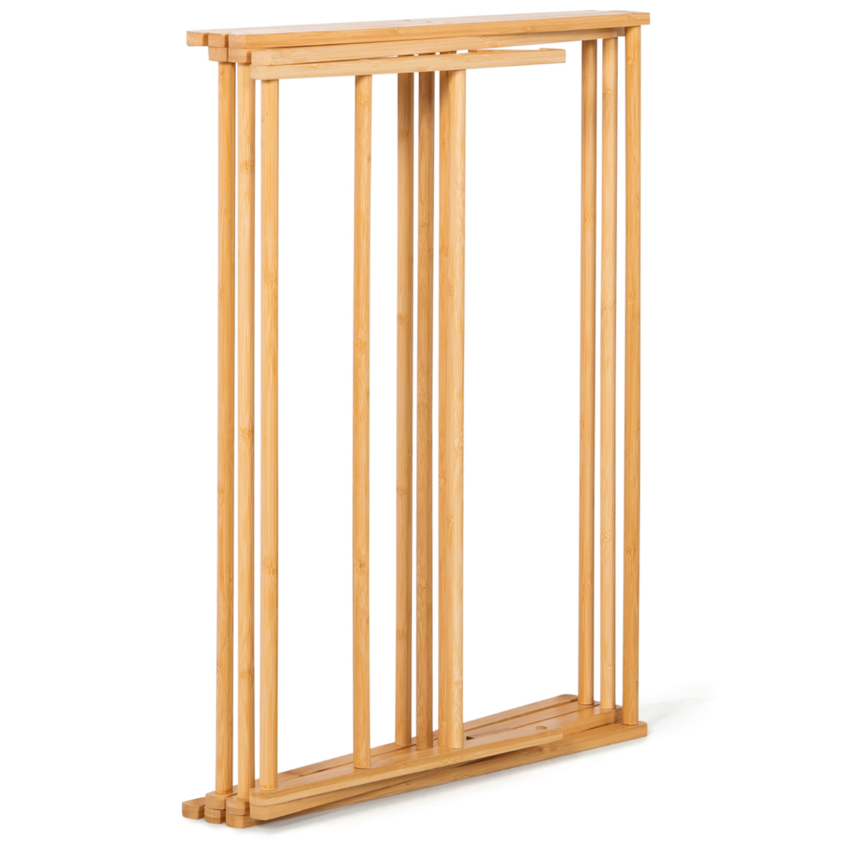 ID MARKET Séchoir à linge accordéon RITA capacité 7M en bambou