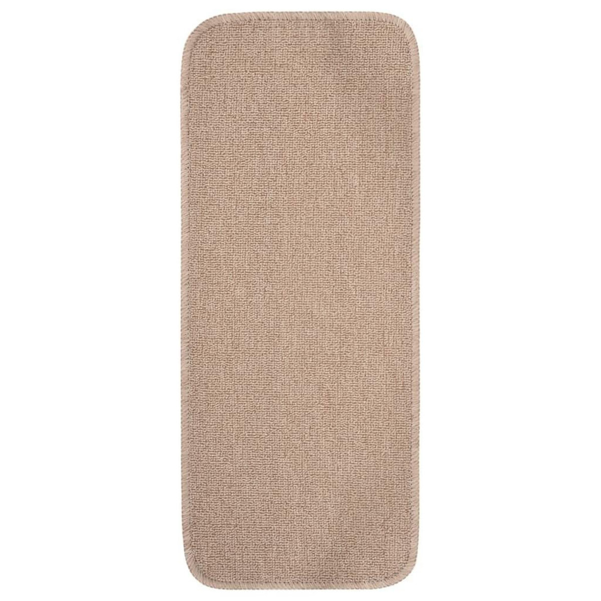 VIDAXL Tapis escalier antiderapants 15 pcs 60x25cm Beige Rectangulaire