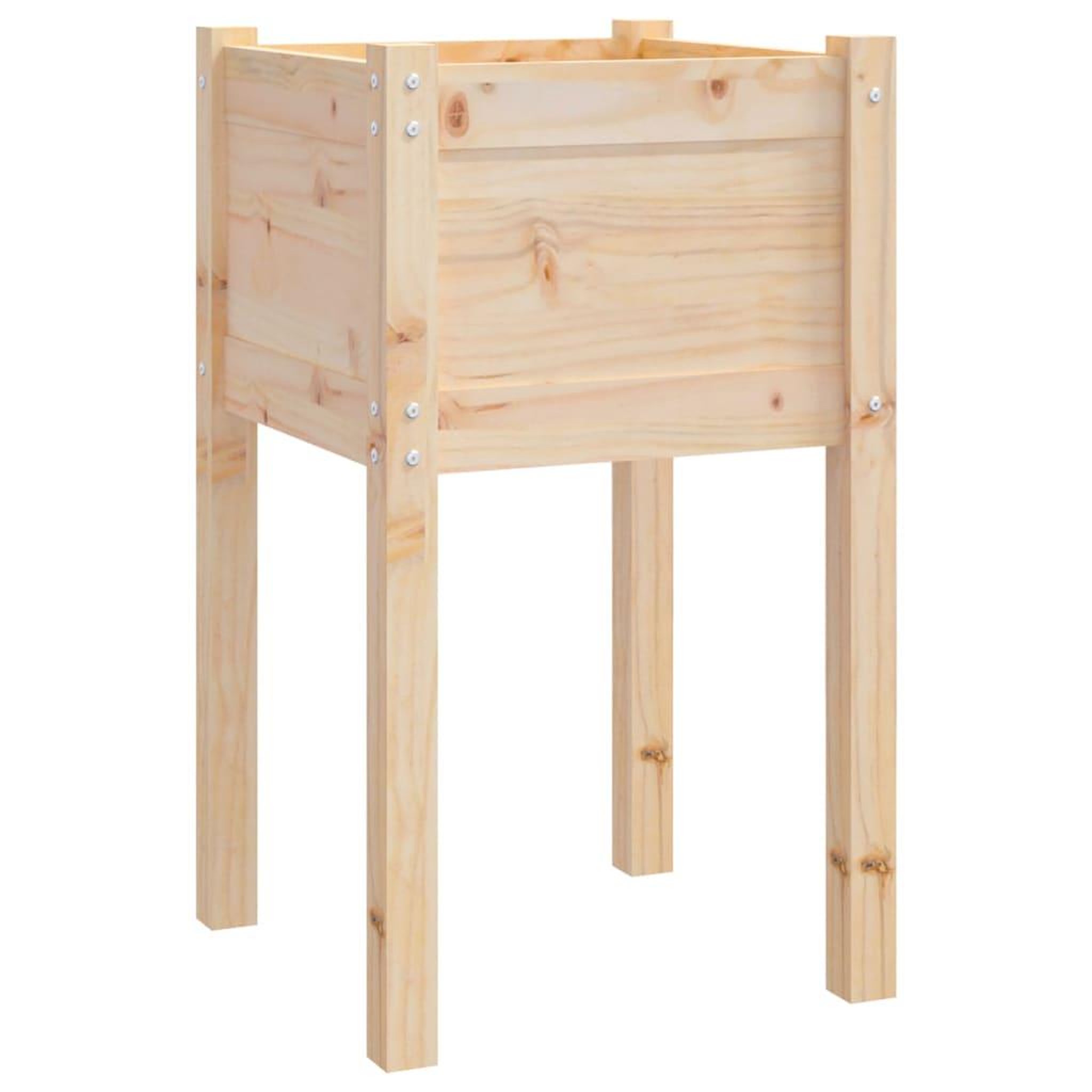 Voir la diapositive 4 : VIDAXL Jardinieres d'exterieur 2 pcs 40x40x70 cm bois de pin massif
