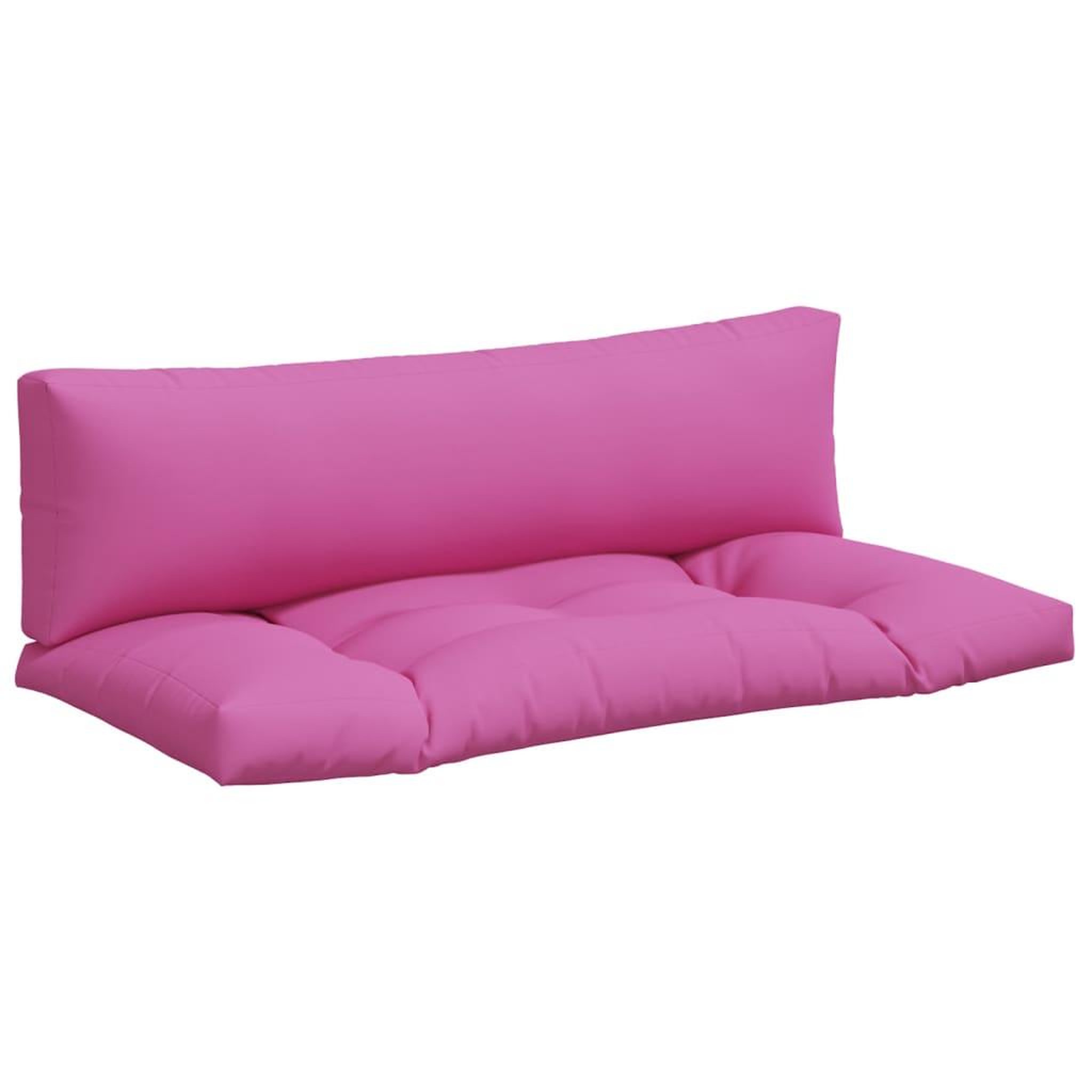Voir la diapositive 2 : VIDAXL Coussins de palette lot de 2 rose tissu Oxford