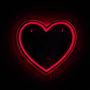 Voir la diapositive 2 : Paris Prix Miroir LED Effet Néon  Cœur  30cm Rouge