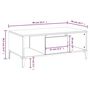 Voir la diapositive 6 : VIDAXL Table basse Blanc 90x50x36,5 cm Bois d'ingenierie