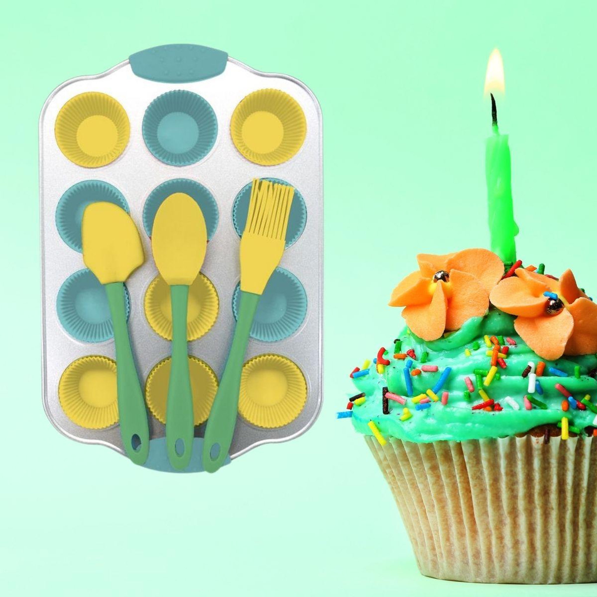 Voir la diapositive 2 : Fackelmann Set pour mini cupcakes 16 pièces fackelmann mini monsters