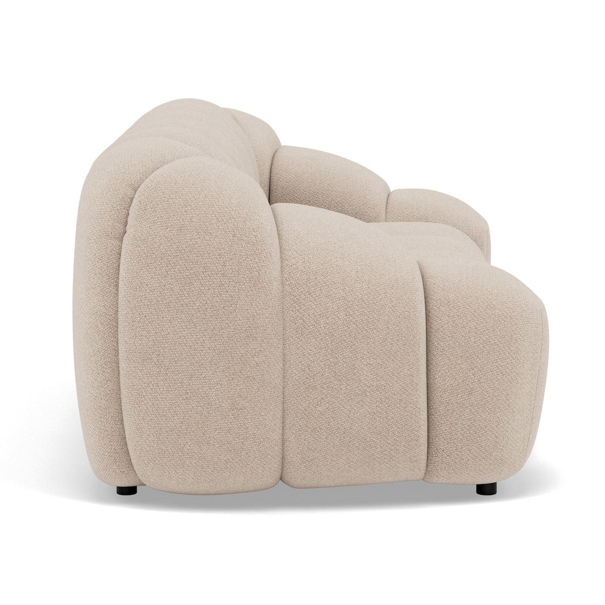 LISA DESIGN Ava - canapé 3 places en velours texturé