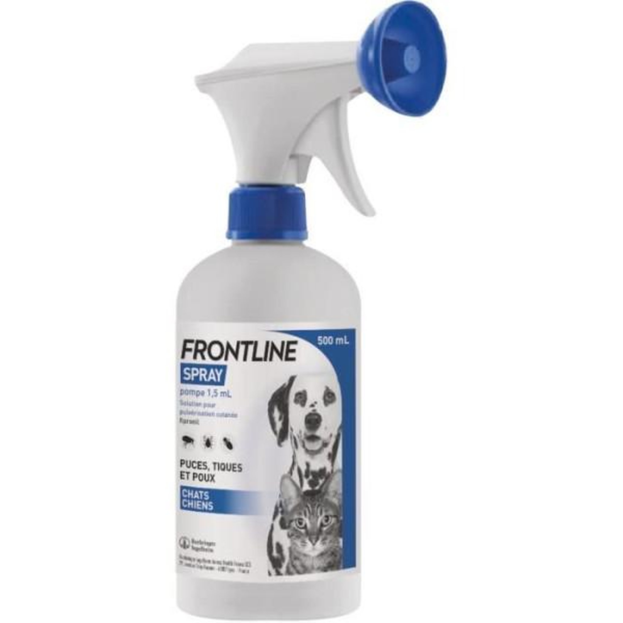 Frontline Frontline spray - anti-puces anti-tiques - chat et chien +5kg - 250ml