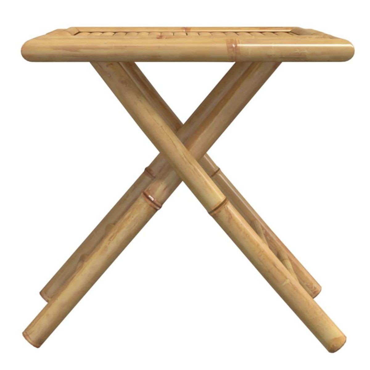VIDAXL Table de jardin pliable 45x45x45 cm bambou