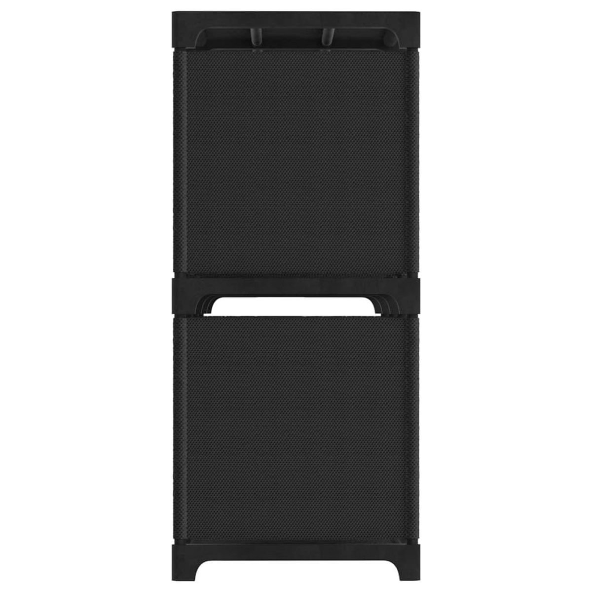 VIDAXL Etagere d'affichage 6 cubes Noir 103x30x72,5 cm Tissu