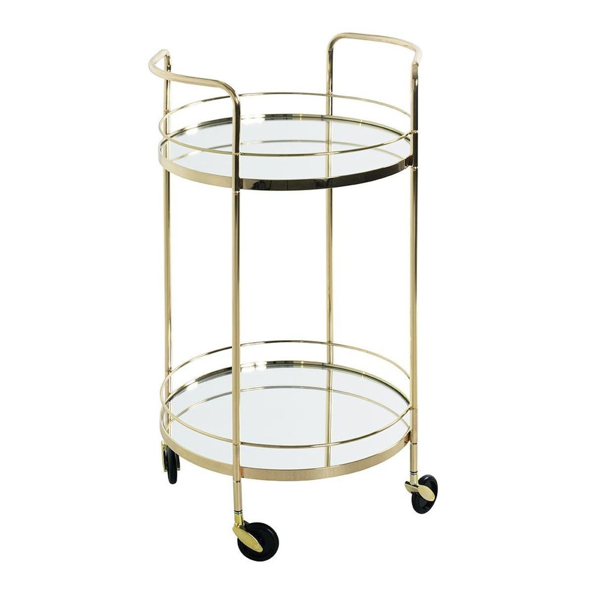 Paris Prix Desserte Design 2 Niveaux  Palace  80cm Or