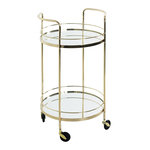 Paris Prix Desserte Design 2 Niveaux  Palace  80cm Or