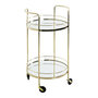 Voir la diapositive 1 : Paris Prix Desserte Design 2 Niveaux  Palace  80cm Or