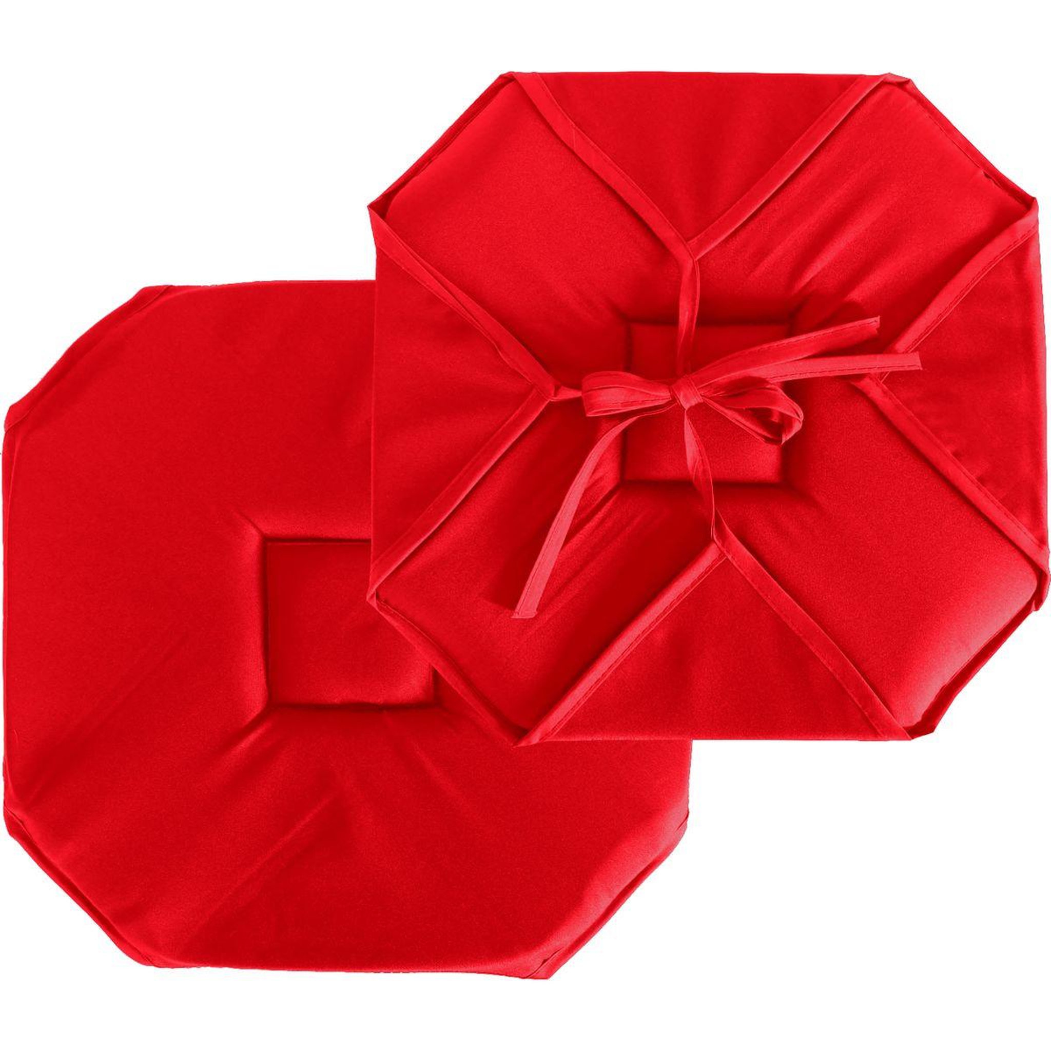 ENJOY HOME Galette de chaise uni  basic  40x40cm rouge