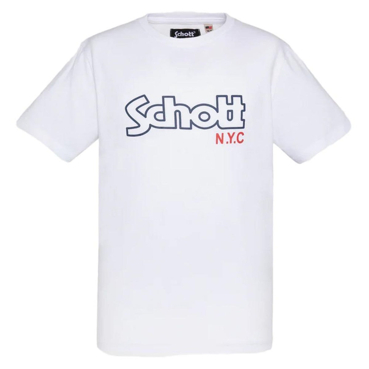 Schott T-Shirt Blanc Garçon Schott VINTAGE