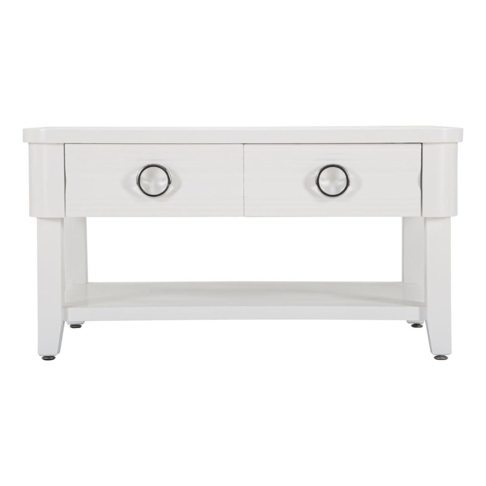 Voir la diapositive 2 : Paris Prix Table basse en bois  shine  90cm blanc