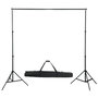 Voir la diapositive 3 : VIDAXL Kit de studio photo avec eclairage toile de fond et reflecteur