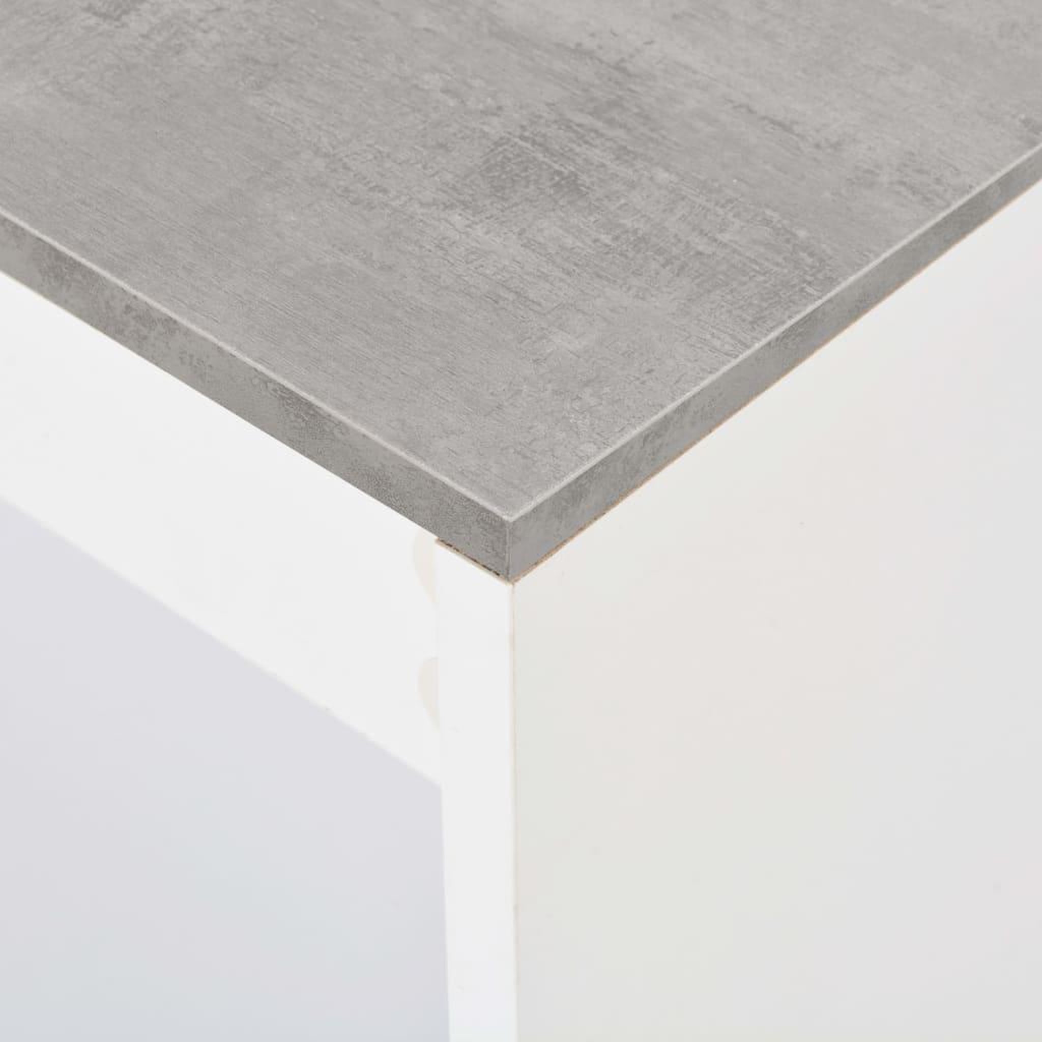 Voir la diapositive 5 : VIDAXL Table de bar avec etagere Blanc 110x50x103 cm