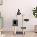 VIDAXL Arbre a chat avec griffoirs en sisal gris fonce 82,5 cm