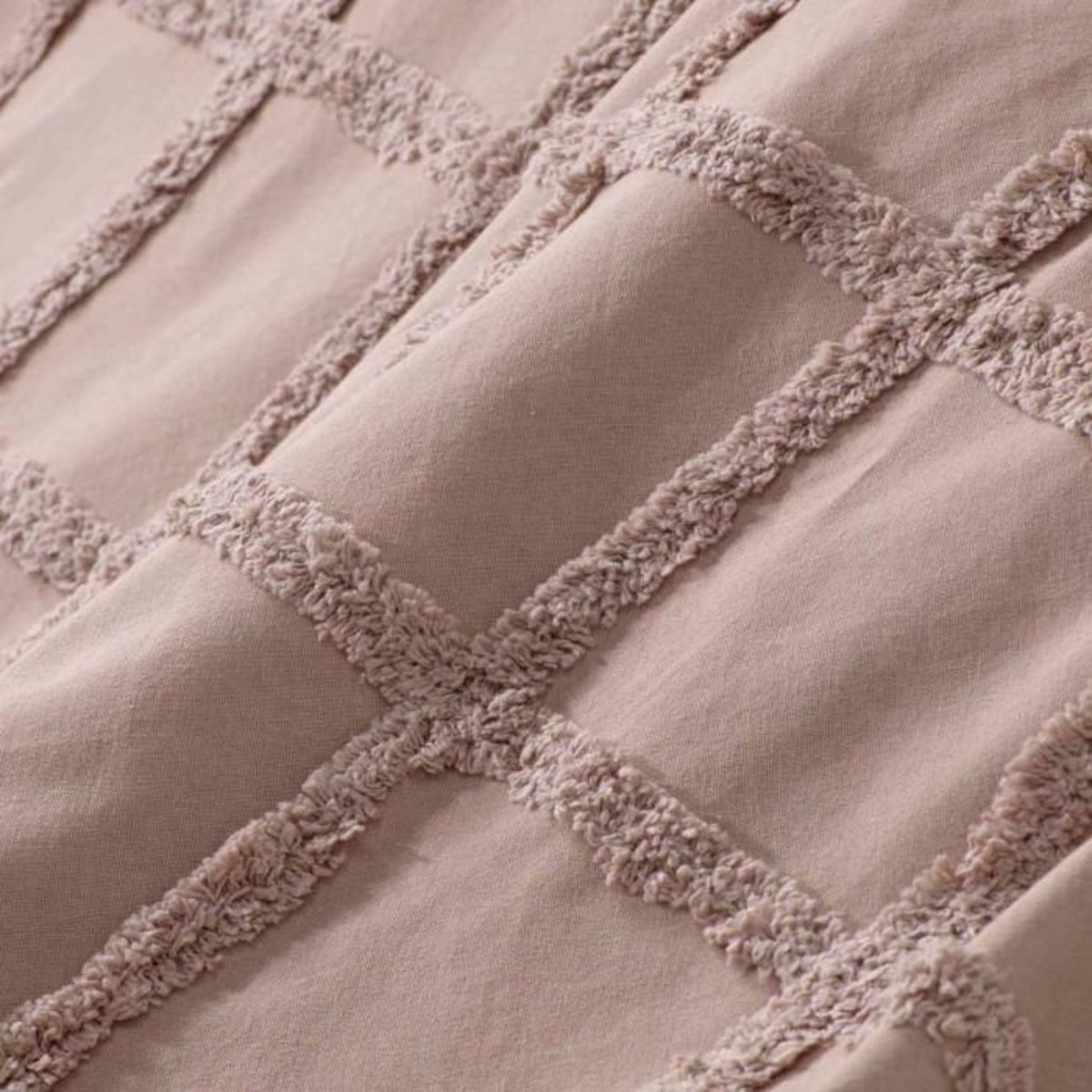 Paris Prix Plaid Uni en Coton  Calyssa  125x150cm Rose