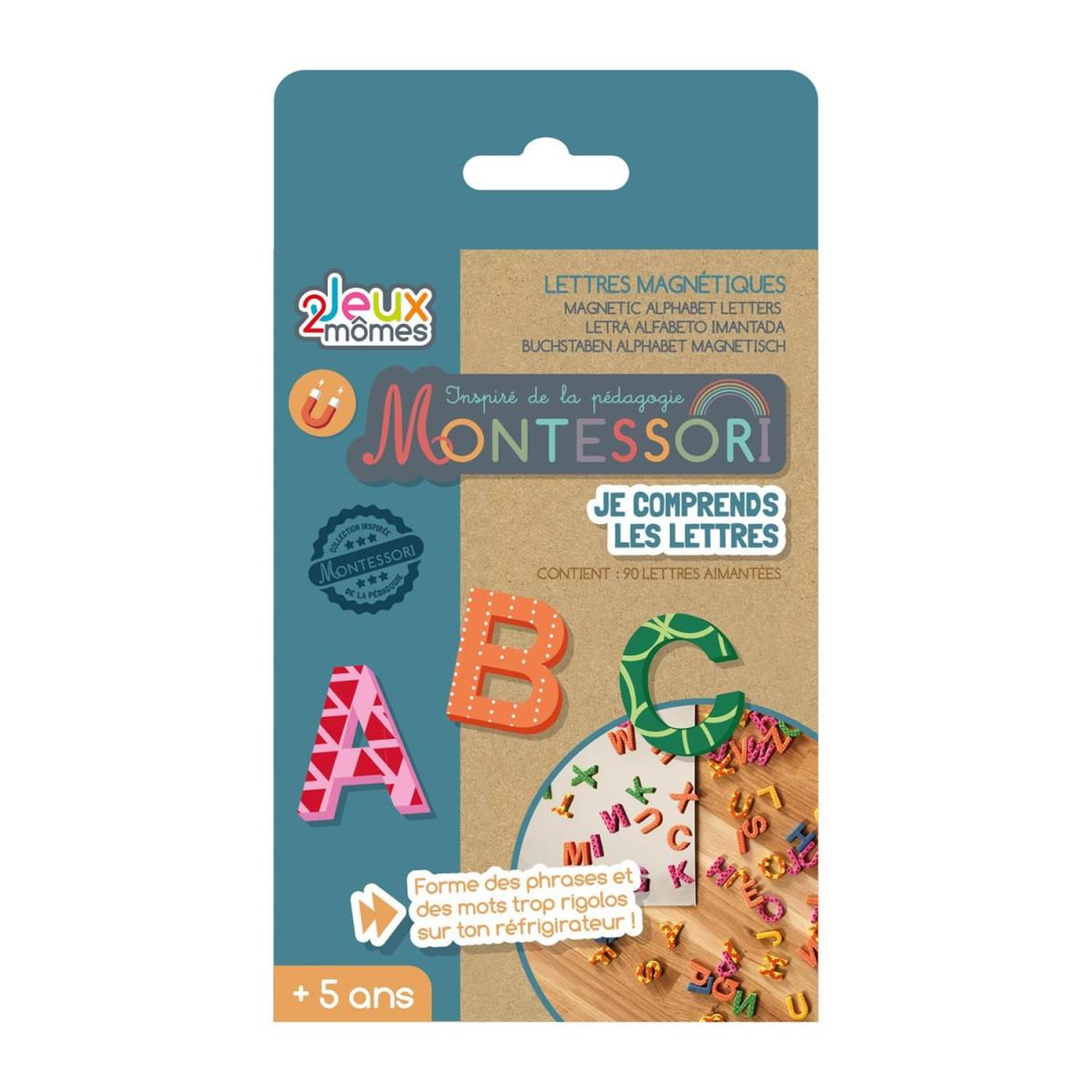Jeux 2 momes Jeu éducatif  je comprends les lettres  14cm multicolore