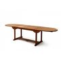 Voir la diapositive 6 : CONCEPT USINE Table de jardin ovale 10 places et 10 chaises en teck huilé LUBOK