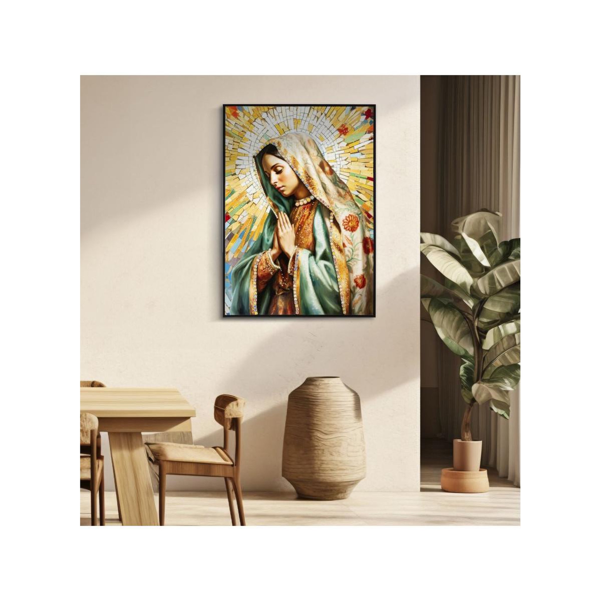 Voir la diapositive 6 : Paris Prix Tableau peinture  madonna  72x102cm multicolore