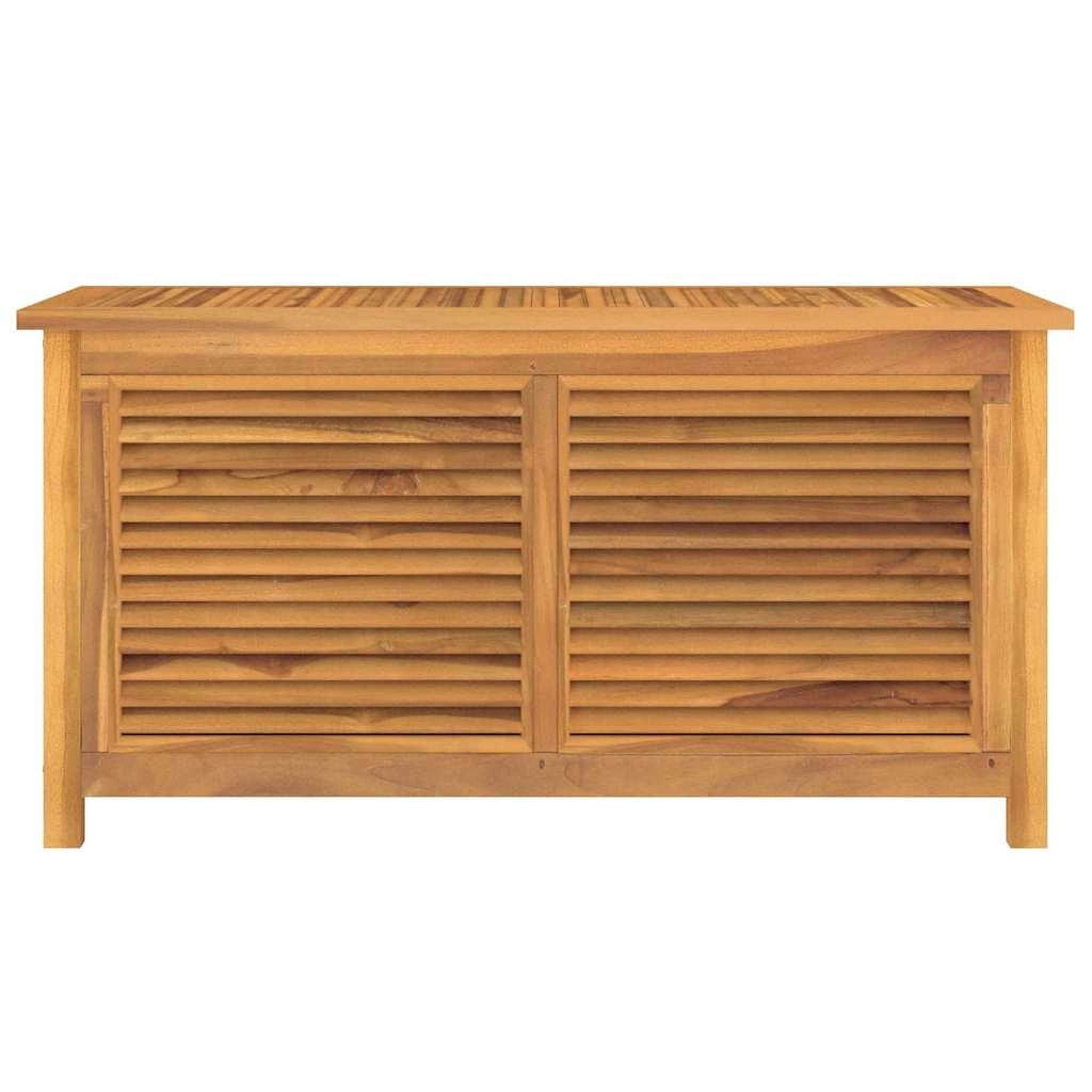 Voir la diapositive 3 : VIDAXL Boîte de rangement jardin et sac 114x50x58 cm bois massif teck