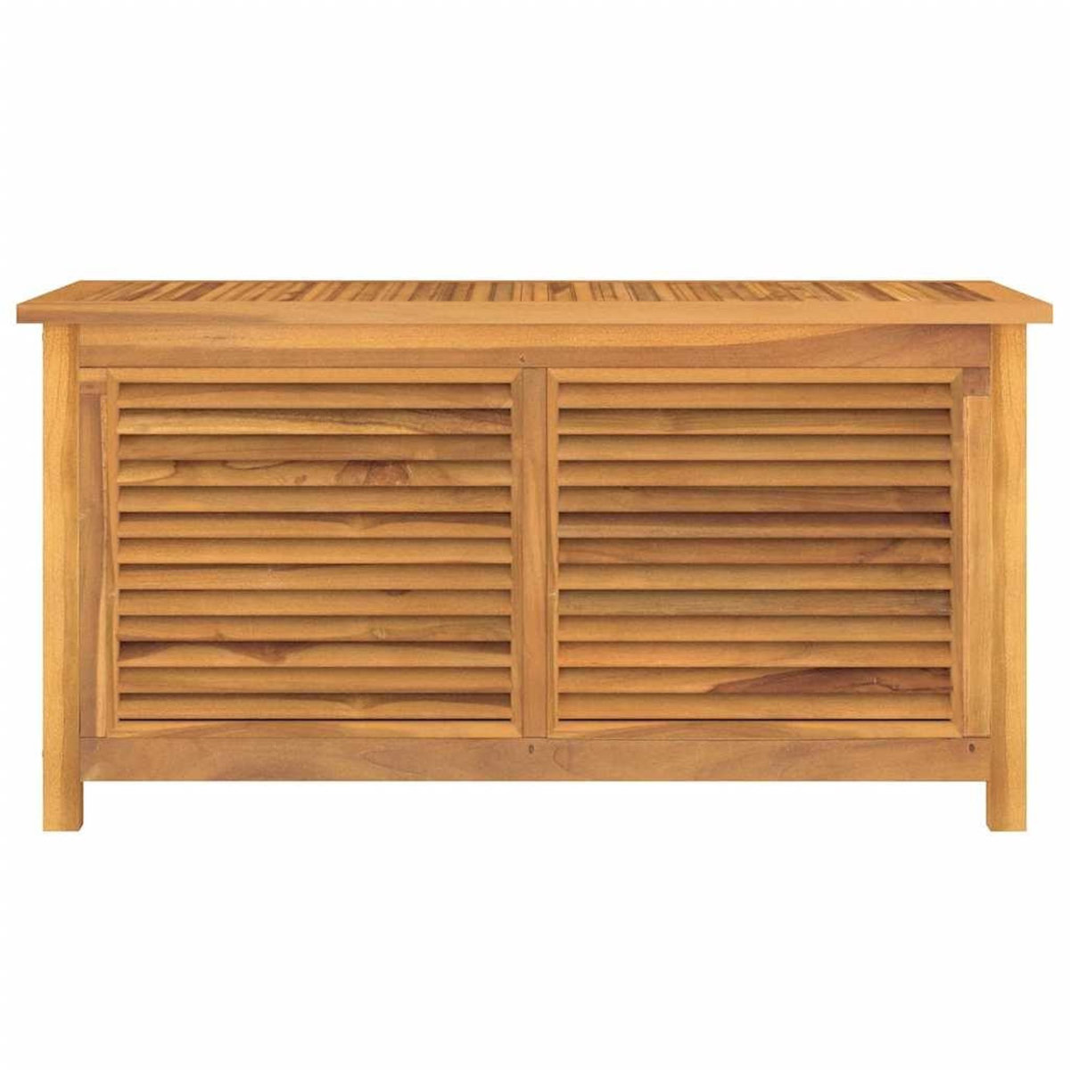 VIDAXL Boîte de rangement jardin et sac 114x50x58 cm bois massif teck