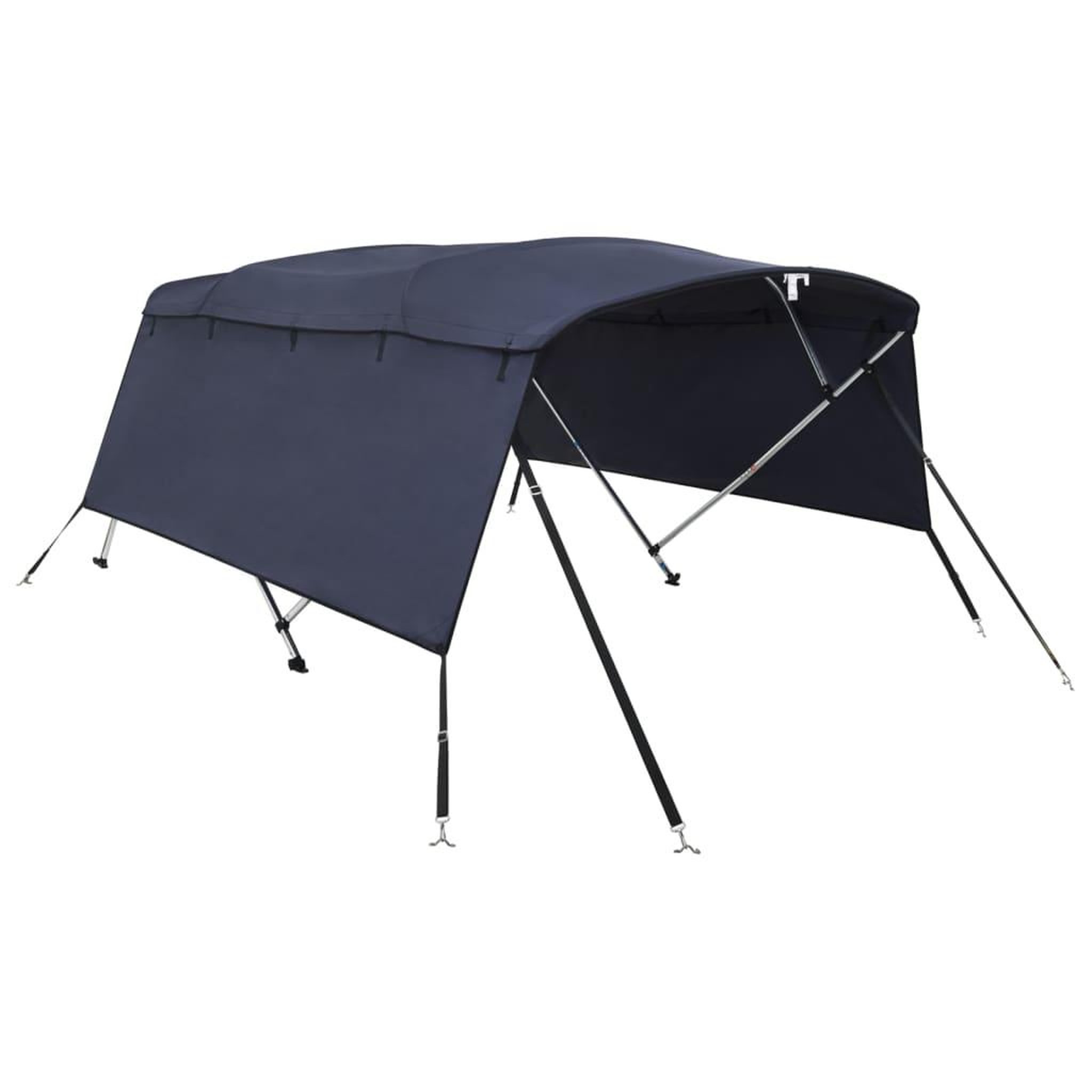 Voir la diapositive 2 : VIDAXL Toit bimini a 4 arceaux parois laterales 243x(170-182)x137 cm