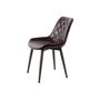 Voir la diapositive 2 : Paris Prix Lot de 2 Chaises Design  Cecil  81cm Violet Foncé