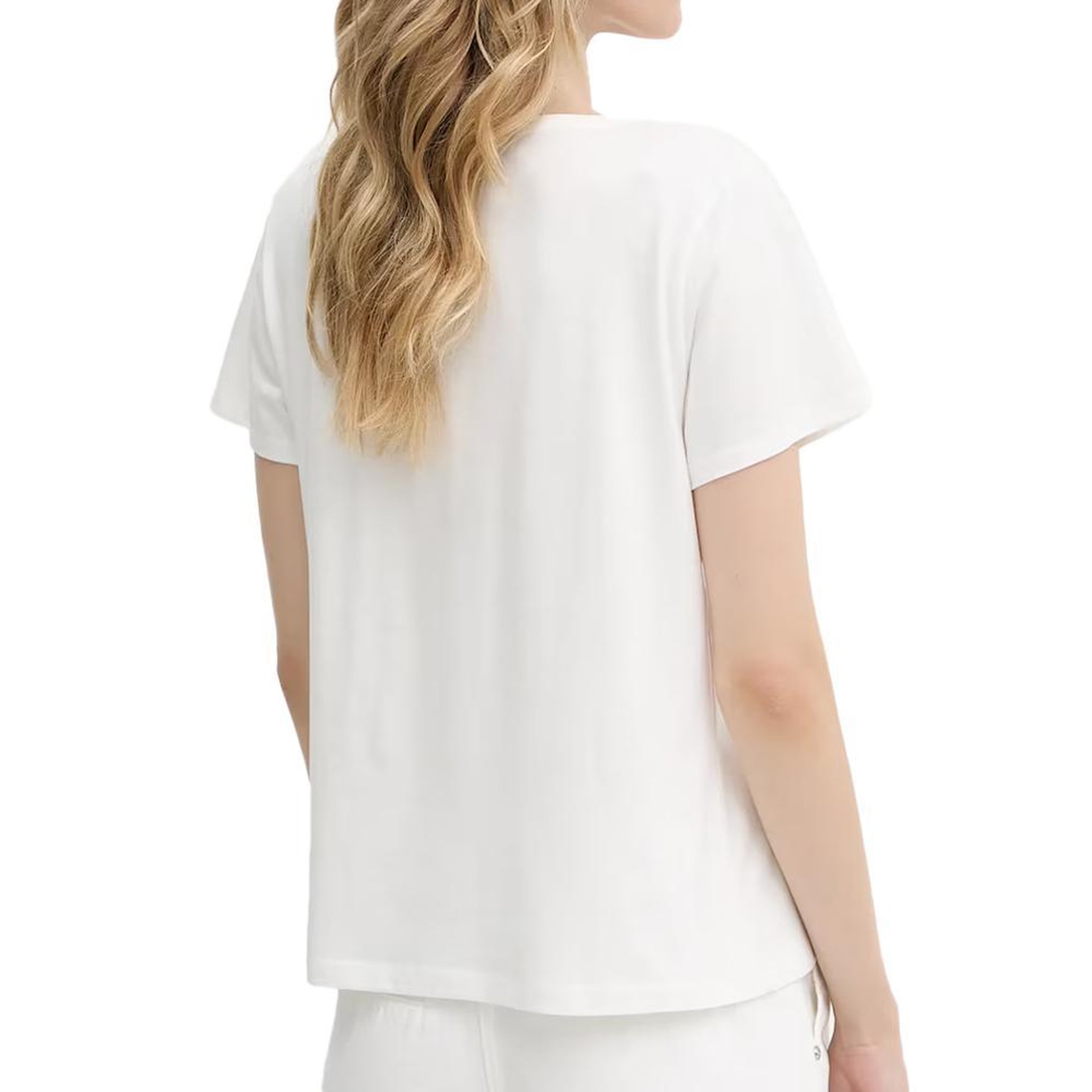 Voir la diapositive 2 : MORGAN T-shirt Blanc/Rose Femme Morgan DBELLO