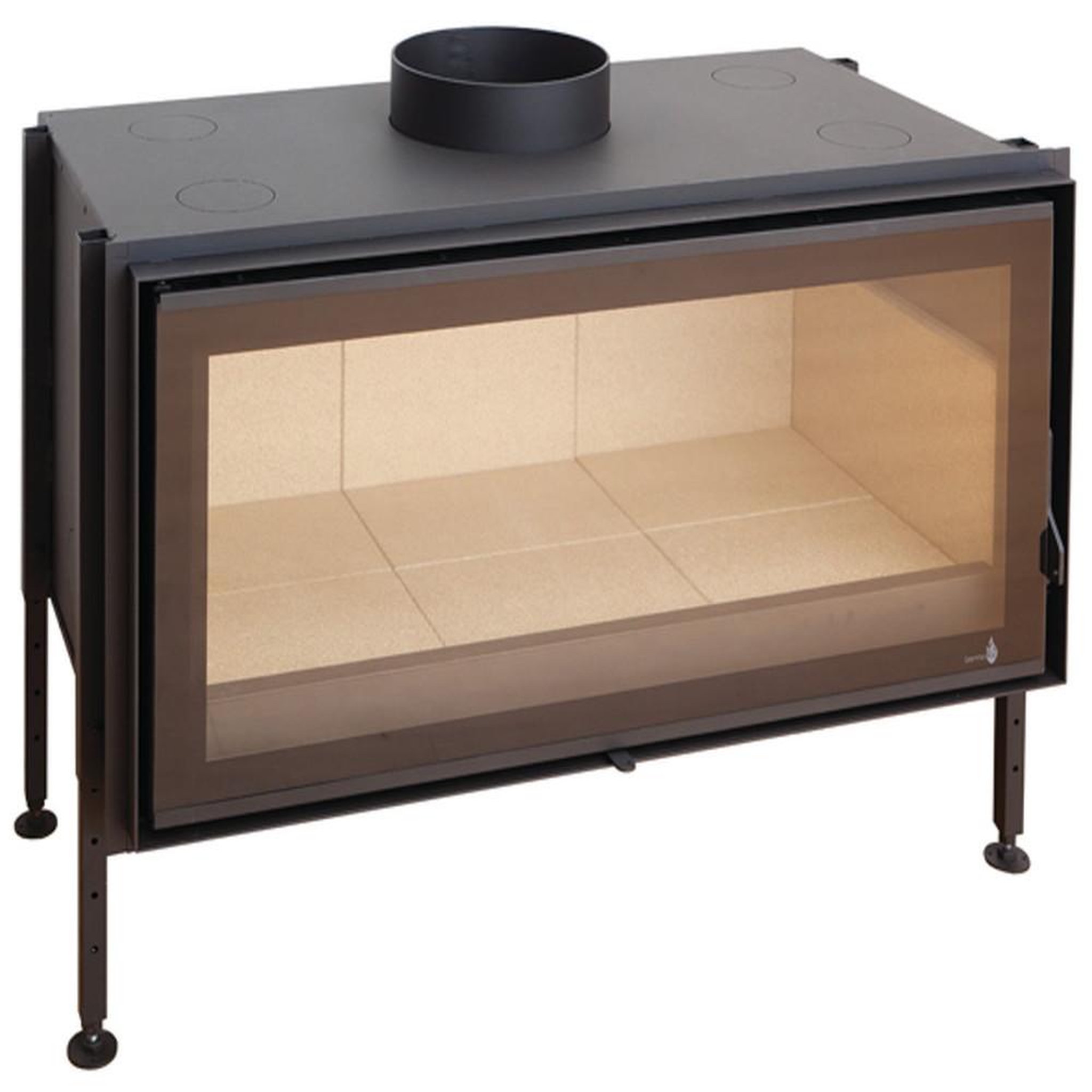 TERMOFOC INSERT Large Vision C-1000 porte Battante - Puissance 14kW