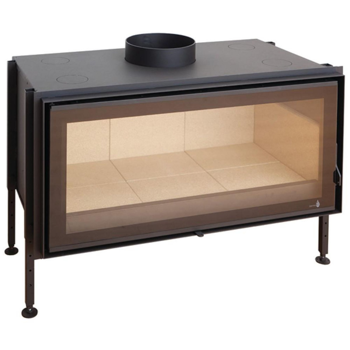 TERMOFOC INSERT Large Vision C-1000 porte Battante - Puissance 14kW