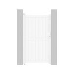 Habitat et Jardin Portillon aluminium  Lola  - 101.2 x 180.9 cm - Blanc