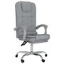 Voir la diapositive 2 : VIDAXL Fauteuil de massage inclinable de bureau Gris clair Tissu