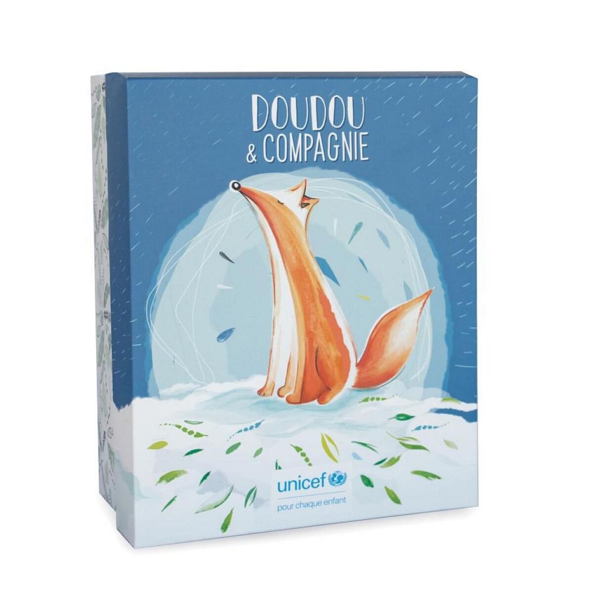 DOUDOU ET COMPAGNIE Peluche bebe et moi renard - unicef - 25cm