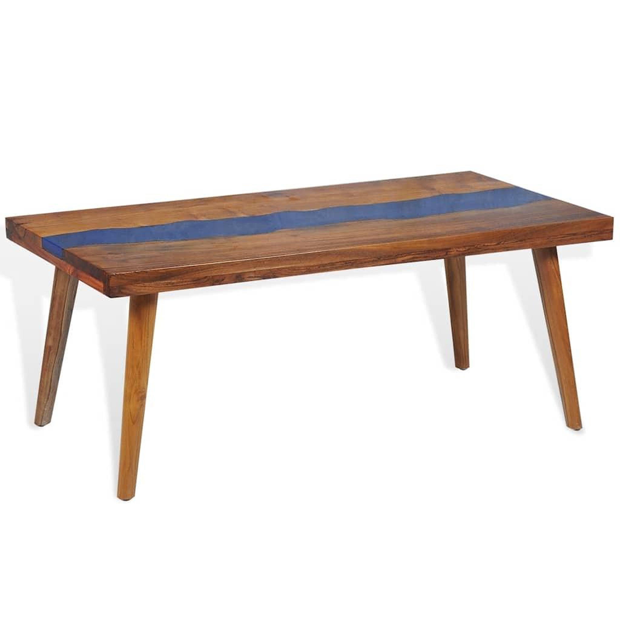 Voir la diapositive 5 : VIDAXL Table basse Teck Resine 100x50x40 cm
