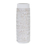 Paris Prix Vase Ovale Abstrait  Nairobi  50cm Blanc
