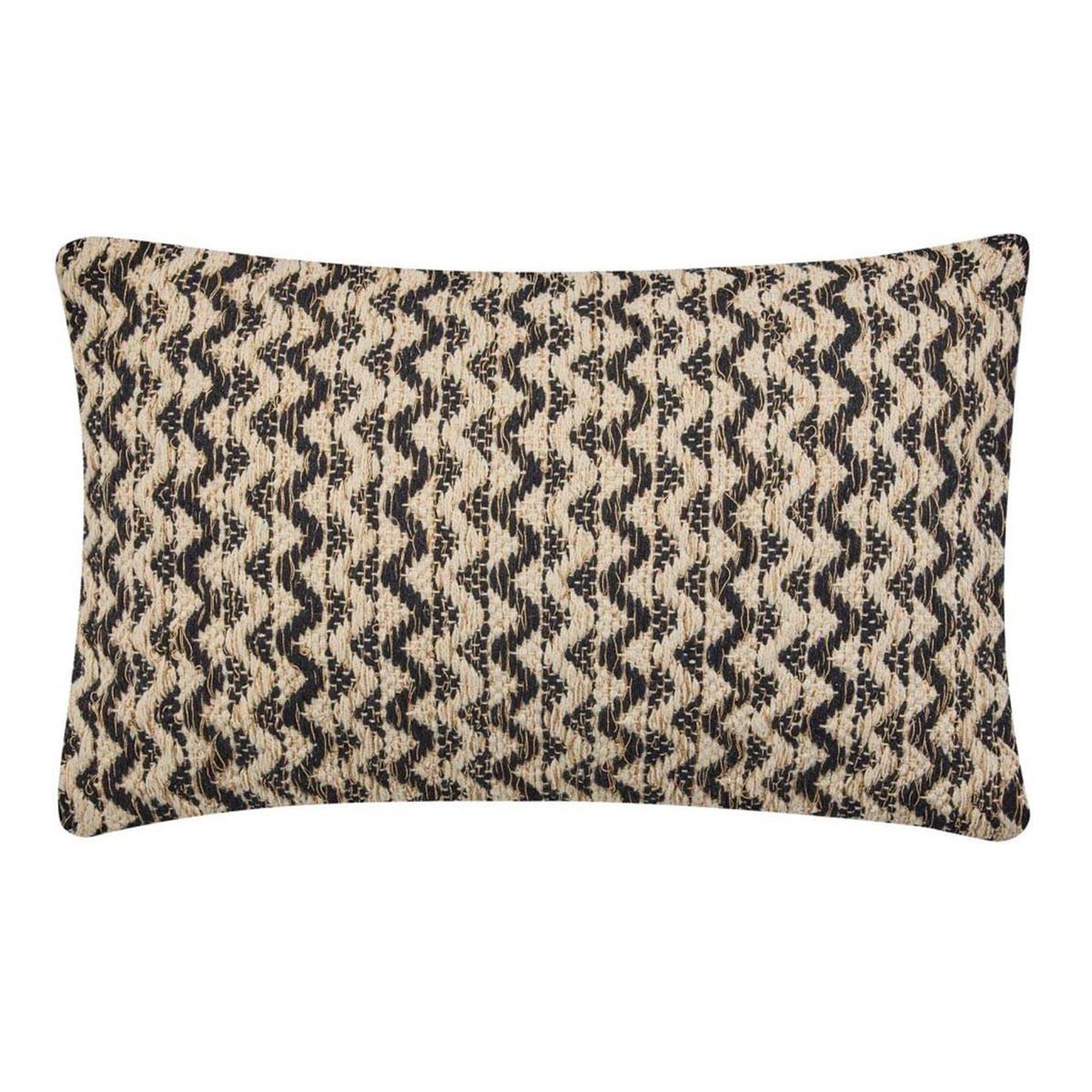 Douceur d'Intérieur Coussin déco fantaisie  loumeo  30x50cm noir