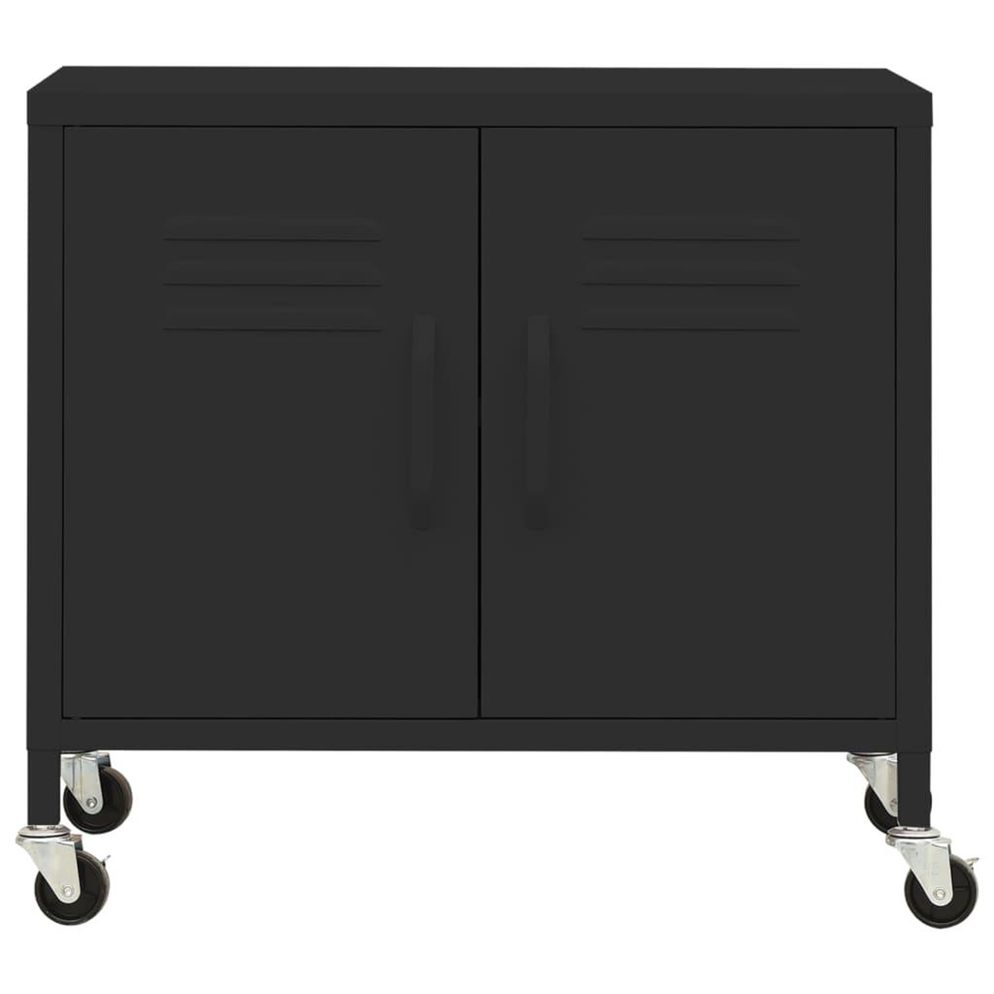 Voir la diapositive 3 : VIDAXL Armoire de rangement Noir 60x35x56 cm Acier