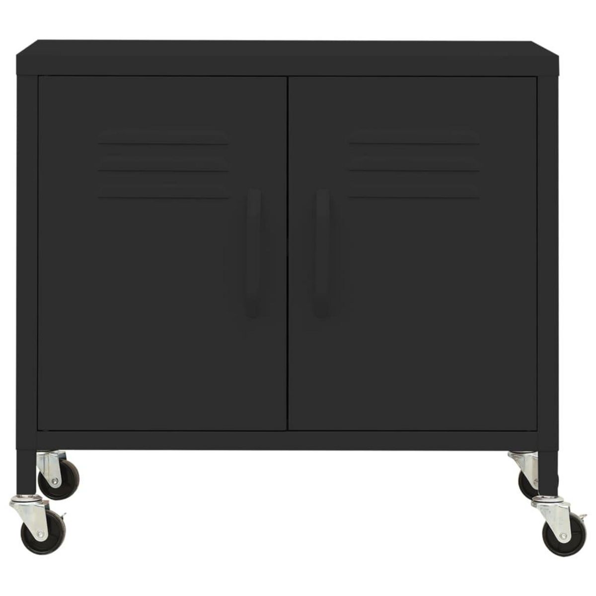 VIDAXL Armoire de rangement Noir 60x35x56 cm Acier